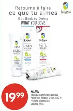 Pharmaprix KALAYA Pain Relief Roller or Cream offer