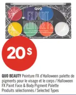 Pharmaprix QUO BEAUTY Halloween FX Paint Face & Body Pigment Palette offer