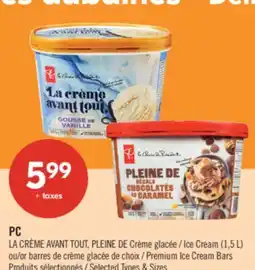 Pharmaprix PC Ice Cream (1.5 L) or Premium Ice Cream Bars offer
