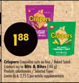 Pharmaprix Crispers Baked Snack Crackers or Bits & Bites offer