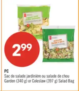 Pharmaprix PC Garden (340 g) or Coleslaw (397 g) Salad Bag offer