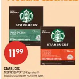 Pharmaprix STARBUCKS NESPRESSO VERTUO Capsules offer