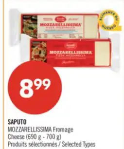 Pharmaprix SAPUTO MOZZARELLISSIMA Cheese offer