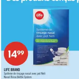 Pharmaprix LIFE BRAND Nasal Rinse Bottle System offer