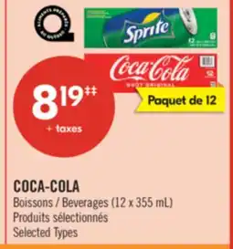 Pharmaprix COCA-COLA Beverages offer