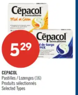Pharmaprix CEPACOL Pastilles offer