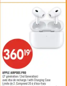 Pharmaprix APPLE AIRPODS PRO (2nd Generation) with Charging Case offer