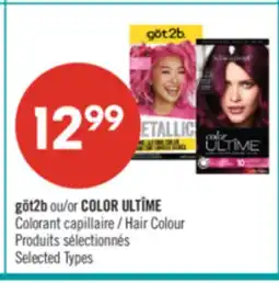 Pharmaprix göt2b or COLOR ULTÎME Hair Colour offer