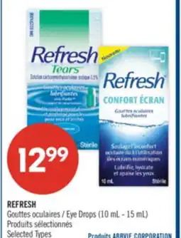Pharmaprix REFRESH Gouttes oculaires / Eye Drops (10 mL - 15 mL) offer