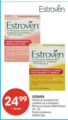 Pharmaprix ESTROVEN Menopause Symptom Relief Products offer