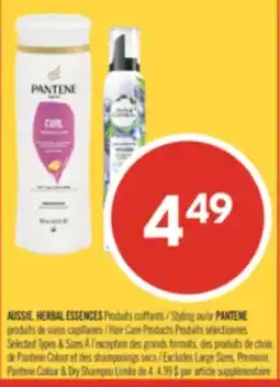 Pharmaprix AUSSIE, HERBAL ESSENCES Styling or PANTENE Hair Care Products offer