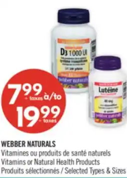 Pharmaprix WEBBER Vitamins or Natural Health Products offer