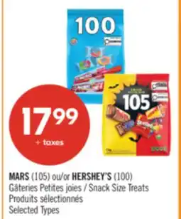 Pharmaprix MARS (105) or HERSHEY'S (100) Snack Size Treats offer
