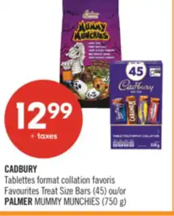 Pharmaprix CADBURY Favourites Treat Size Bars (45) or PALMER MUMMY MUNCHIES (750 g) offer