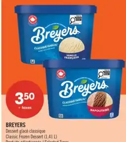 Pharmaprix BREYERS Classic Frozen Dessert offer