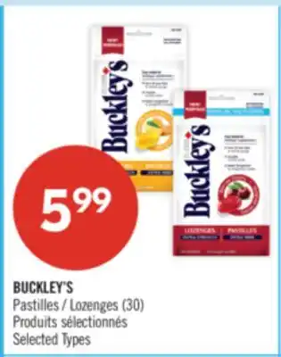 Pharmaprix BUCKLEY'S Pastilles offer