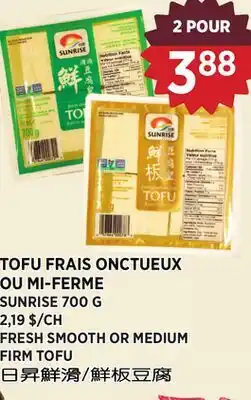 Kim Phat SUNRISE FRESH SMOOTH OR MEDIUM FIRM TOFU offer