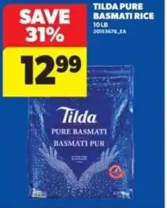 Real Canadian Superstore Tilda pure basmati rice offer