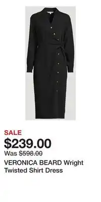 Holt Renfrew VERONICA BEARD Wright Twisted Shirt Dress offer