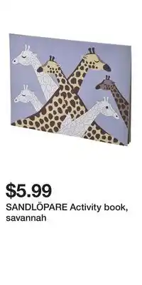 IKEA SANDLÖPARE Activity book, savannah offer