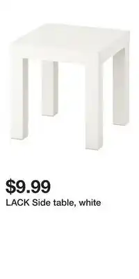 IKEA LACK Side table, white offer