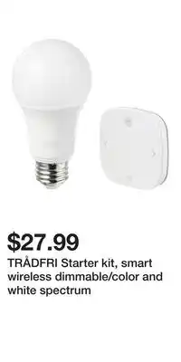 IKEA TRÅDFRI Starter kit, smart wireless dimmable/color and white spectrum offer