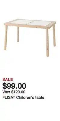 IKEA FLISAT Children's table offer