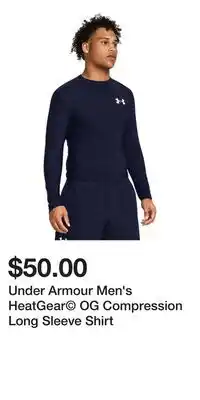 Sport Chek Under Armour Men's HeatGear OG Compression Long Sleeve Shirt offer