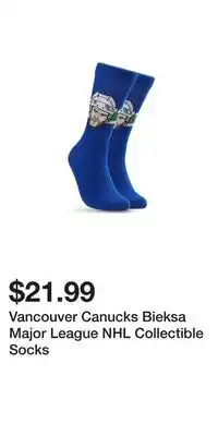 Sport Chek Vancouver Canucks Bieksa Major League NHL Collectible Socks offer