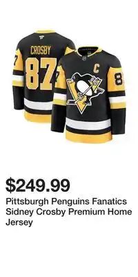 Sport Chek Pittsburgh Penguins Fanatics Sidney Crosby Premium Home Jersey offer