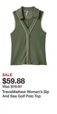 Sport Chek TravisMathew Women's Sip And Sea Golf Polo Top offer