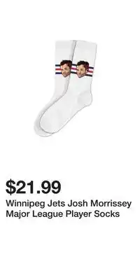 Sport Chek Winnipeg Jets Josh Morrissey Major League Player Socks offer