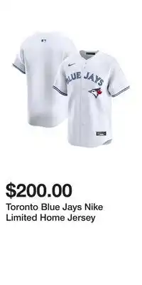 Sport Chek Toronto Blue Jays Nike Limited Home Jersey offer