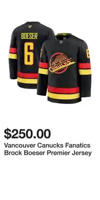 Sport Chek Vancouver Canucks Fanatics Brock Boeser Premier Jersey offer