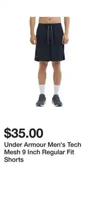 Sport Chek Under Armour Men's Tech Mesh 9 Inch Regular Fit Shorts offer
