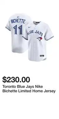 Sport Chek Toronto Blue Jays Nike Bichette Limited Home Jersey offer