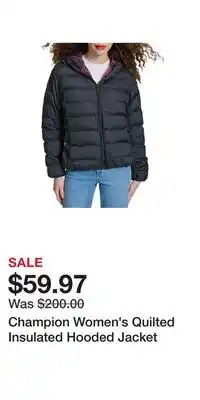 Sport Chek Champion Women's Quilted Insulated Hooded Jacket offer