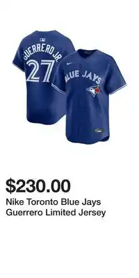Sport Chek Nike Toronto Blue Jays Guerrero Limited Jersey offer