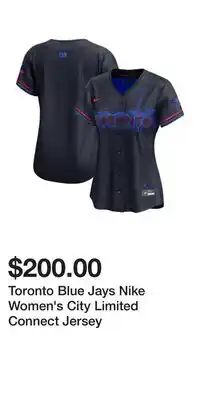 Sport Chek Toronto Blue Jays Nike Women's City Limited Connect Jersey offer