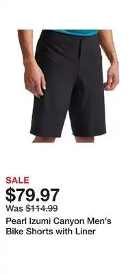 Sport Chek Pearl Izumi Canyon Men's Bike Shorts with Liner offer
