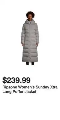 Sport Chek Ripzone Women's Sunday Xtra Long Puffer Jacket offer