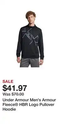 Sport Chek Under Armour Men's Armour Fleece HBR Logo Pullover Hoodie offer