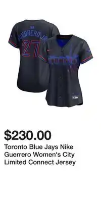 Sport Chek Toronto Blue Jays Nike Guerrero Women's City Limited Connect Jersey offer