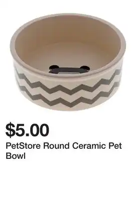 Dollarama PetStore Round Ceramic Pet Bowl offer