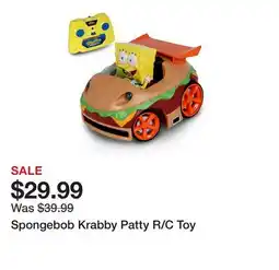 TSC Stores Spongebob Krabby Patty R/C Toy offer