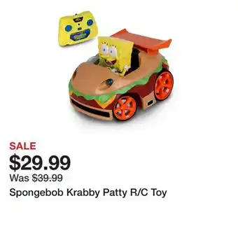TSC Stores Spongebob Krabby Patty R/C Toy offer