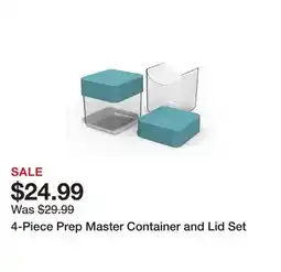 TSC Stores 4-Piece Prep Master Container and Lid Set offer