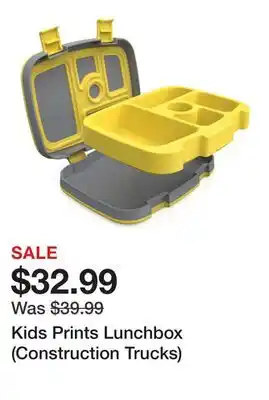 TSC Stores Kids Prints Lunchbox (Construction Trucks) offer