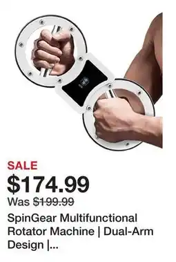 TSC Stores SpinGear Multifunctional Rotator Machine | Dual-Arm Design | Adjustable Resistance (1-12lbs) | offer