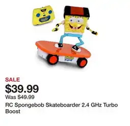 TSC Stores RC Spongebob Skateboarder 2.4 GHz Turbo Boost offer